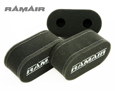 3x RAMAIR Schwamm Vergaser Trompete Socken Luftfilter fÃ¼r Weber DCOE