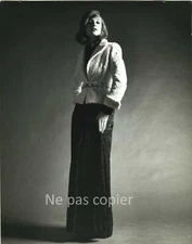 FASHION JEAN PATOU astrakan fur ANGELO TARLAZZI 1973 photo 25 x 20 cm