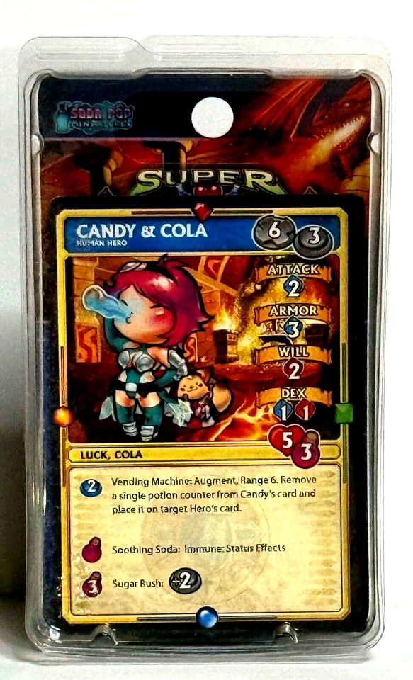 Adventures Candy And Cola (LE) Super Dungeon Explore Metal con tarjeta original Nuevo en caja Foto 4 de 4
