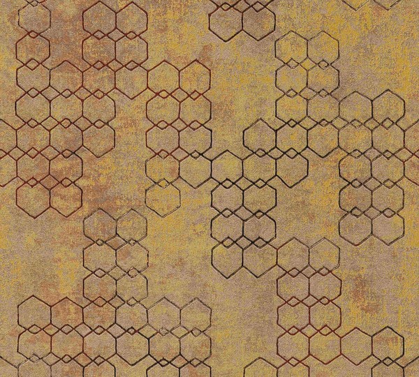 New Walls Vliestapete Grafik Orange Kupfer Glanz Livingwalls 37424-3 (3,77€/1Qm)-image