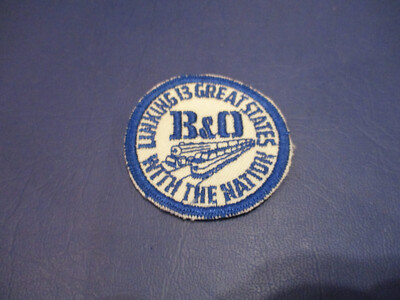 2'' PATCH BALTIMORE & OHIO Railroad (B&O) LINKING 13 STAATEN -NEU*