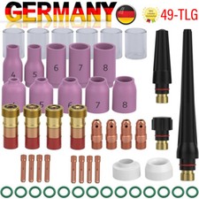 Kit accessori 49 pezzi TIG TIG parte usura torcia saldatura lente gas per SR 17/18/26