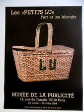 LU PETITS LU LEFÈVRE UTILE  Affiche originale 1984 ART