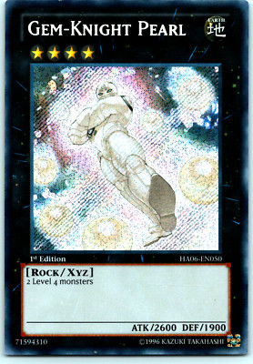 YUGIOH! GEM-KNIGHT PEARL - SECRET RARE - 1ST EDITION - HA06-EN050