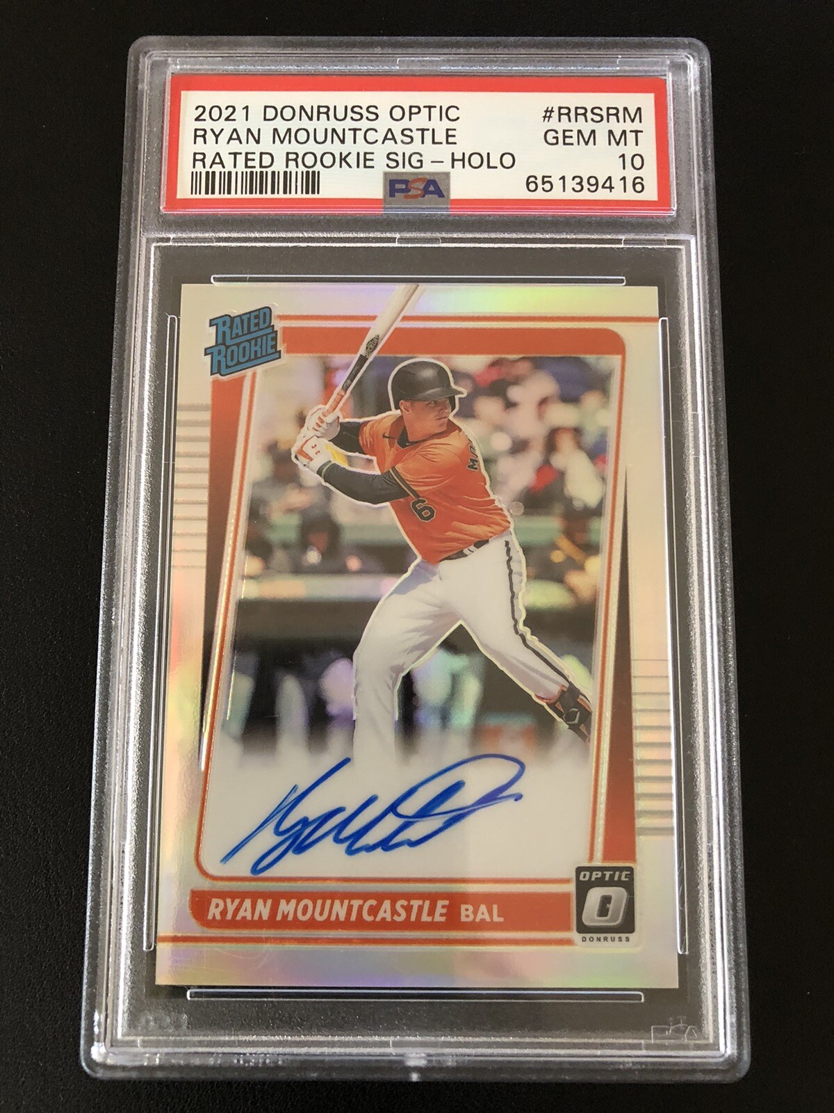 2021 Donruss Optic Ryan Mountcastle Rated Rookie Sig Holo RC PSA 10 GEM MINT 🔥