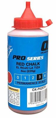 OX Tools OX-P025701 Kreide-Nachfüller 226 g - rot
