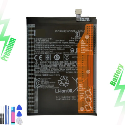 New BN5A Replacement Battery For Xiaomi Poco M3 Pro 5G M3+ 5000mAh + Tools Set
