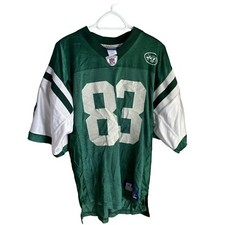 New York Jets NFL Reebok On Field Jersey Medium #83 Moss Green White