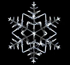 4 Northlight 18" LED Lighted Snowflake Christmas Window Silhouette Decoration