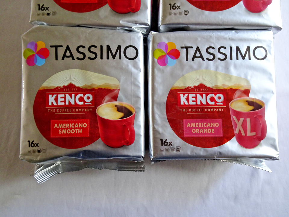 Tassimo Coffee Pods 6 x Kenco American, Americano, Columbian, Flat