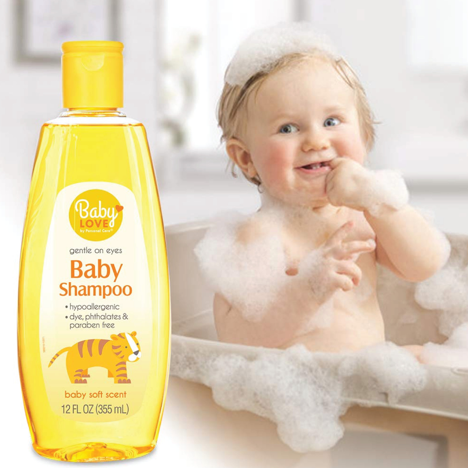 12x Bottles Baby Love Baby Soft Hypoallergenic Shampoo | 12oz | Fast Shipping