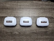 Lot Of 3 - Kirkland Hearing Aid Charger Case (No Charging Cables) READ