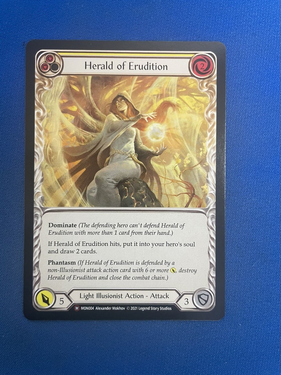 Flesh and Blood: Monarch Unlimited Edition: Herald of Erudition: MP  Condition