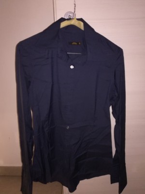 MAURO GRIFONI women's shirt size 46 dark blue color MADE IN ITALY