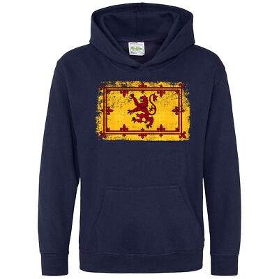Schottland Hoodie für Kinder Wappen Fußball Country Scottish Hooded Top Eu...