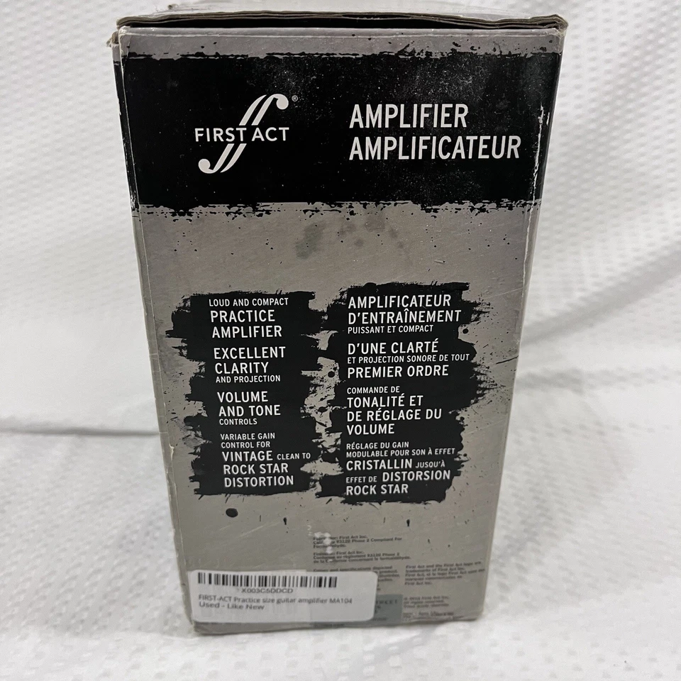 First Act Compact Mini Guitar Amplifier MA004 W/ Power Cord New - Image 4 of 4