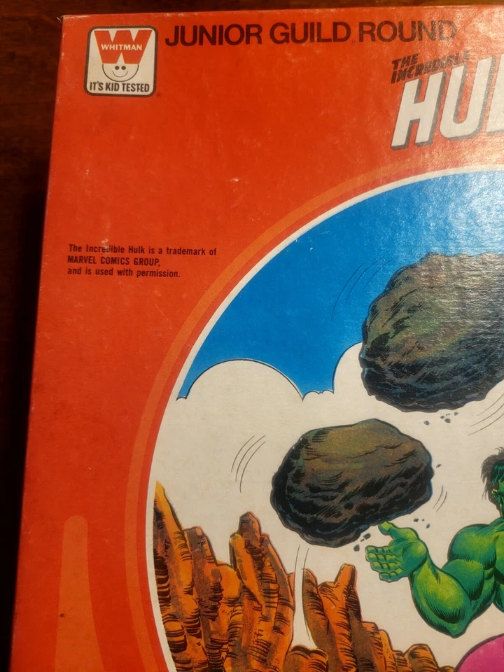 Vintage The Incredible Hulk Round Puzzle 1979 Whitman Complete 125 Pcs Complete - Image 3 of 4