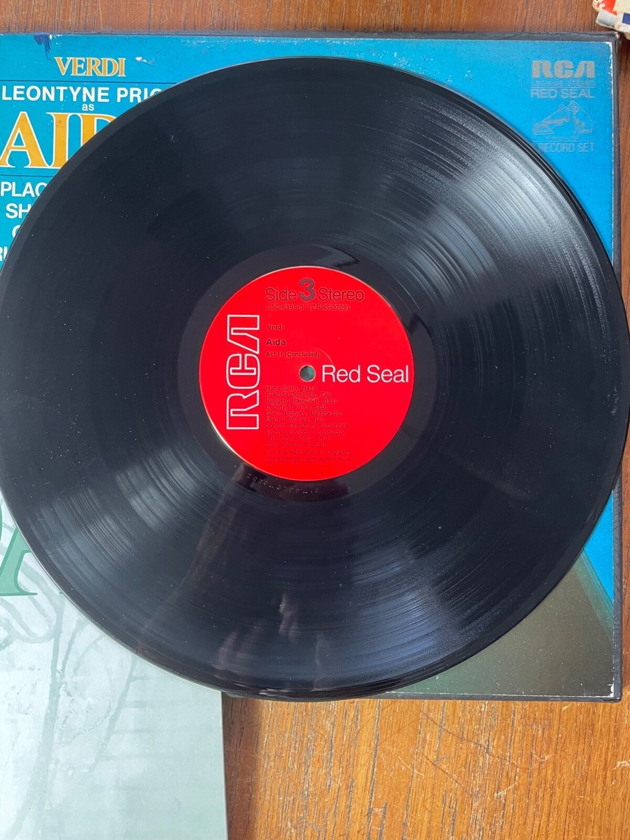 Verdi Aida Price Domingo Milnes Bumbry Leinsdorf LSO 3X-LP RCA LSC