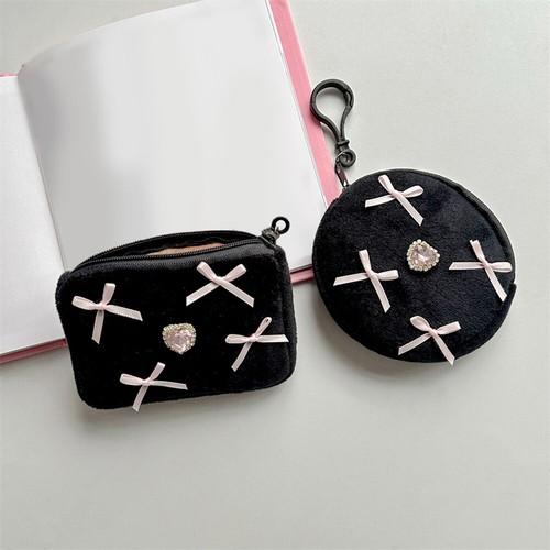 Monedero Mini De Lona Impermeable - Pequeño, Con Cremallera Y Llavero, Para Mujer Monedero Cremallera Llavero