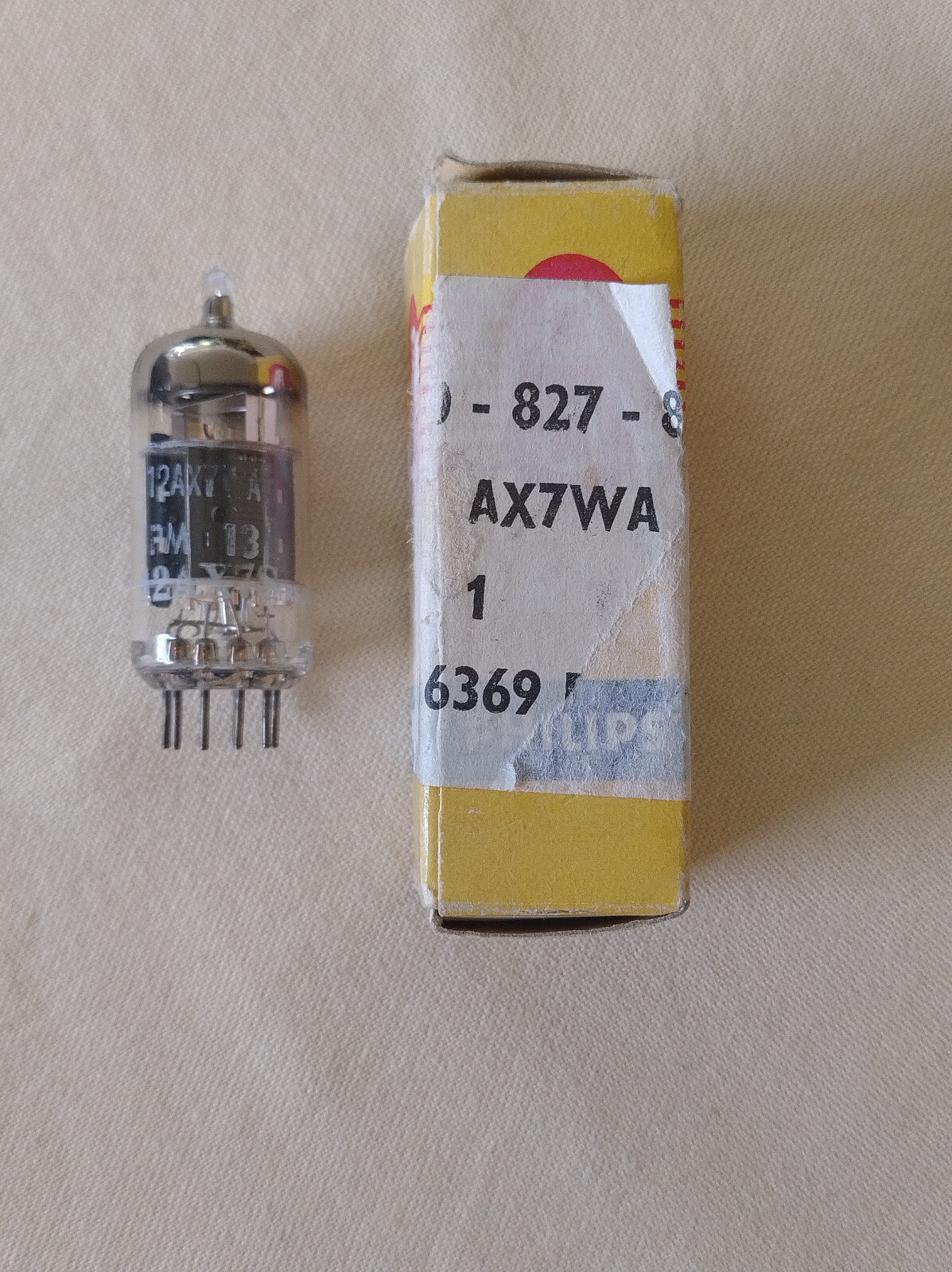 Röhre philips JAN 12AX7WA NOS