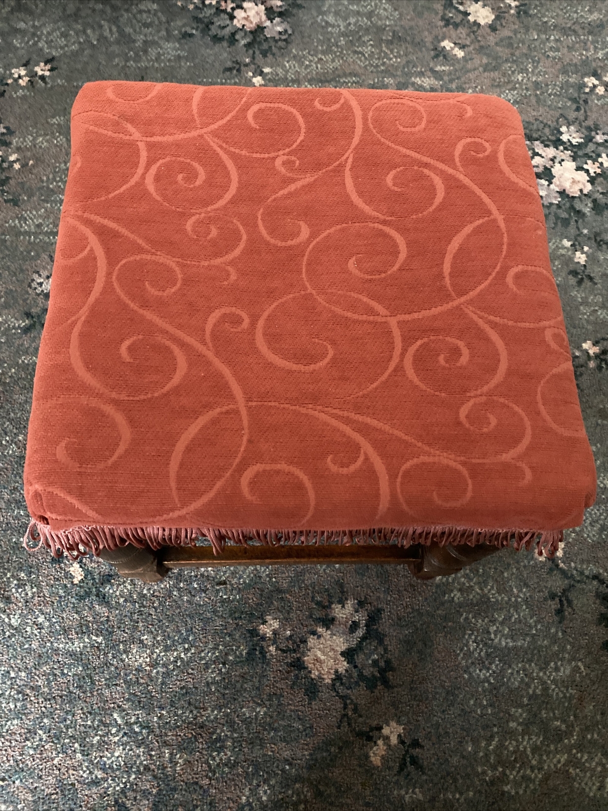 vintage oak footstool eBay