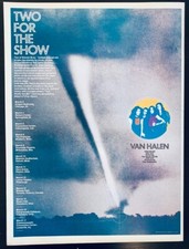 VAN HALEN & RONNIE MONTROSE 1978 POSTER ADVERT CONCERT TOUR UNITED STATES