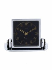 Vintage Imhof  Bucherer tableclock 8 days art deco