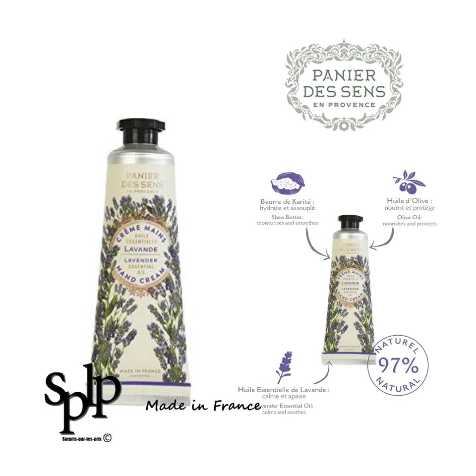 Panier des sens Handcreme Pflege Lavendel Entspannende 30ml Neu