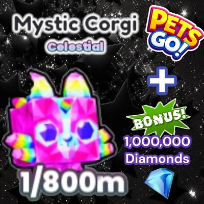 Pets GO. Mythic Corgi + 1 Million Diamonds. Same Day