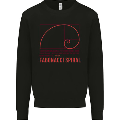 Fibonacci Spiral Mathematics Mathe Wissenschaft Herren Sweatshirt Pulli