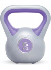 Urban Fitness Unisex Vinyl Kettlebell 6kg, Assorted 