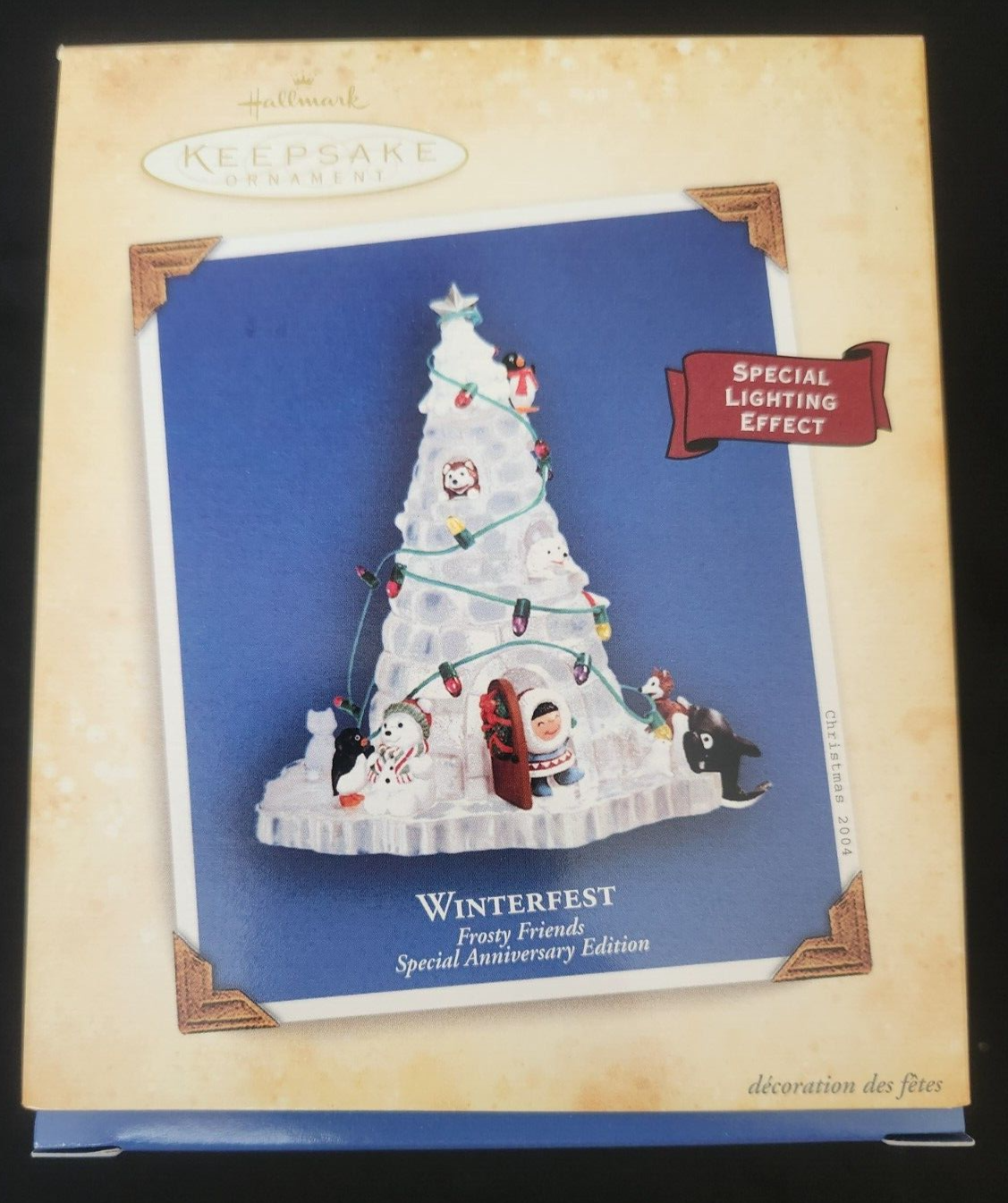 Hallmark Ornament Frosty Friends Anniversary Edition Winterfest Light 2004