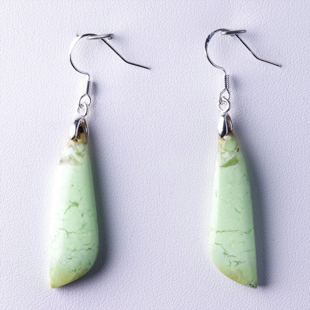 Chrysoprase citron boucles d'oreilles lumineuses pour vos tenues d'été