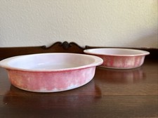 Vintage Pyrex #221 Pink Flamingo 8