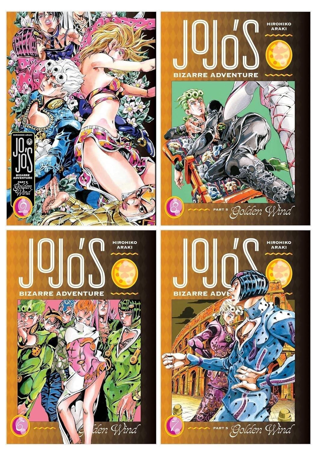 Viz Media Golden Jojo's Bizarre Adventure Part 5- Wind Series 4 Books Collection Set (Vol 6-9) By Hirohiko Araki - Image 4