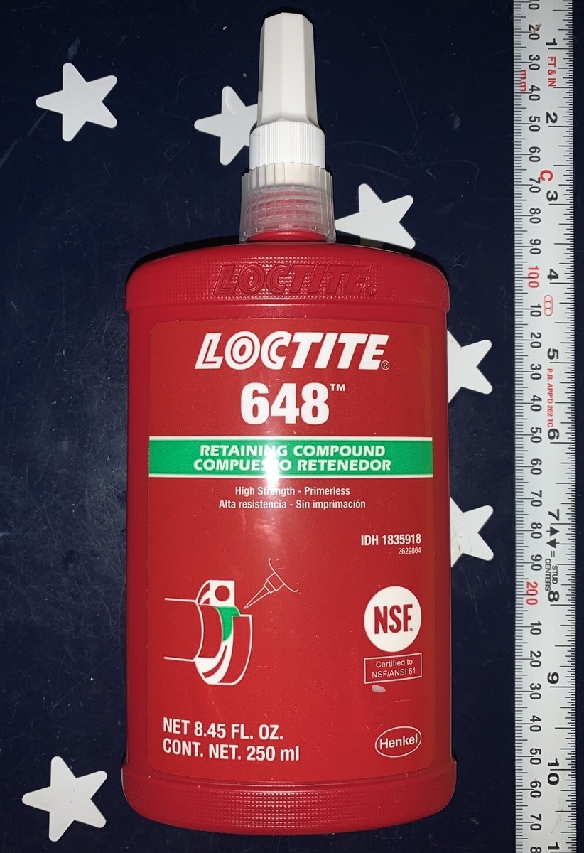 Loctite 648 250ml High Strength Retaining Compound 1835918 EXP 04