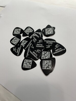 guitar picks ( 12 Pack ). Dbl Sided Personalized with your own QR code applied