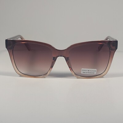 TOM Tommy Hilfiger WP OL658 Cat Eye Sunglasses Brown Crystal