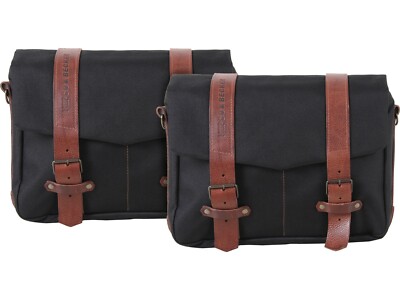 Kawasaki VN900 Classic/Custom Vulcan (2006-) Panniers Legacy Black Large & C-Bow