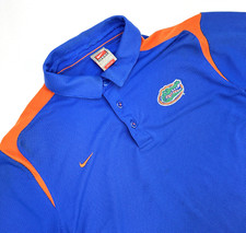 Florida Gators Nike Team Fit -Dry Short Sleeve Polo Shirt Men  s M Blue Orange