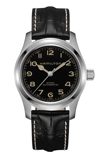 New Hamilton Khaki Field Murph Automatic Black Men's Strap Watch H70605731