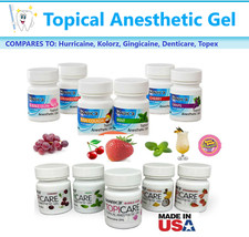 Dental Topical Anesthetic Gel x 1oz Jar, Made in USA, Rapid Relief Exp, 02/2027