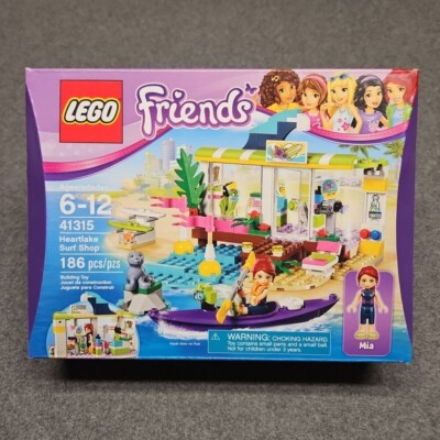 LEGO Friends Heartlake Surf Shop 41315 New in Box Sealed Age 6-12 Mia Building 