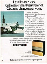 PUBLICITE ADVERSTISING  1972   DE DIETRICH    radiateur à gaz