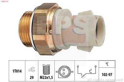 Thermoschalter Temperaturschalter Kühlerlüfter EPS 1.850.137 für FOCUS DNW FORD