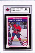 1982-83 O-Pee-Chee Steve Shutt KSA 10 (Free Shipping $100+) BCGA6 #192