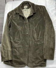 BERETTA Corduroy DUCA VISCONTI MODRONE Belted Back Blazer Size 46 Preowned Good