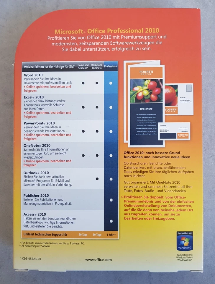 Microsoft Office Professional 2010 DVD in OVP (X16-45523-01) - Bild 3 von 4