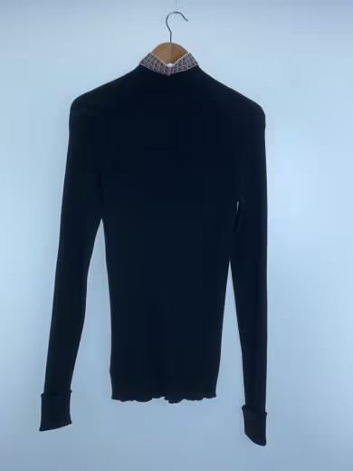 PRADA/Knit sweater (thin)/50/Cotton/Black/amas 2022 766// thumbnail 2