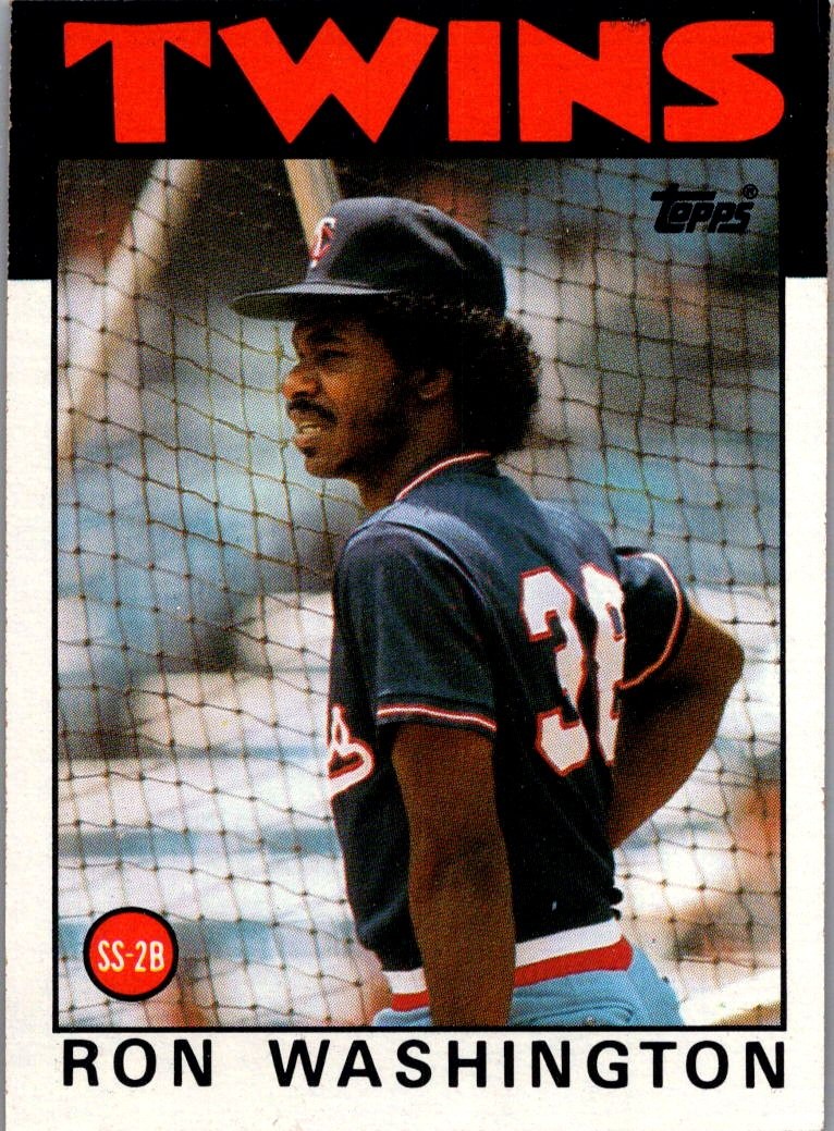 1986 Topps #513 Ron Washington